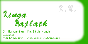 kinga majlath business card